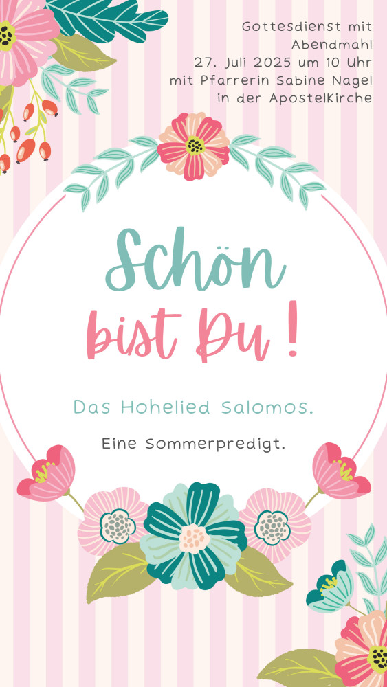 Plakat Gottesdienst Schön bist du
