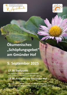 Plakat Ökumenisches Schöpfungsgebet