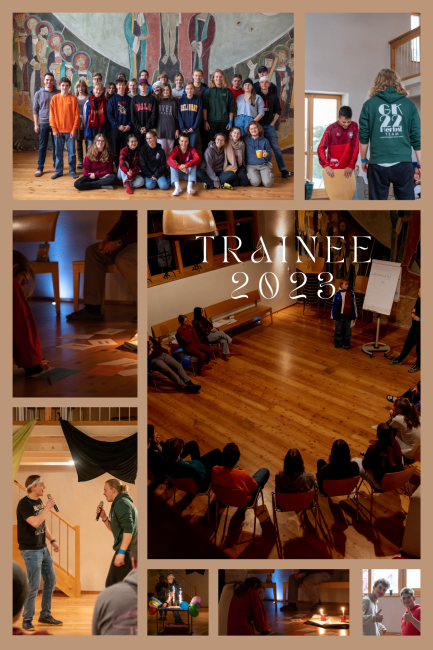 Collage von Bilder einer Traineefreizeit