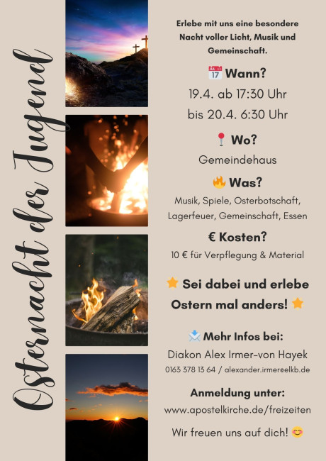 Flyer der Osternacht 2025